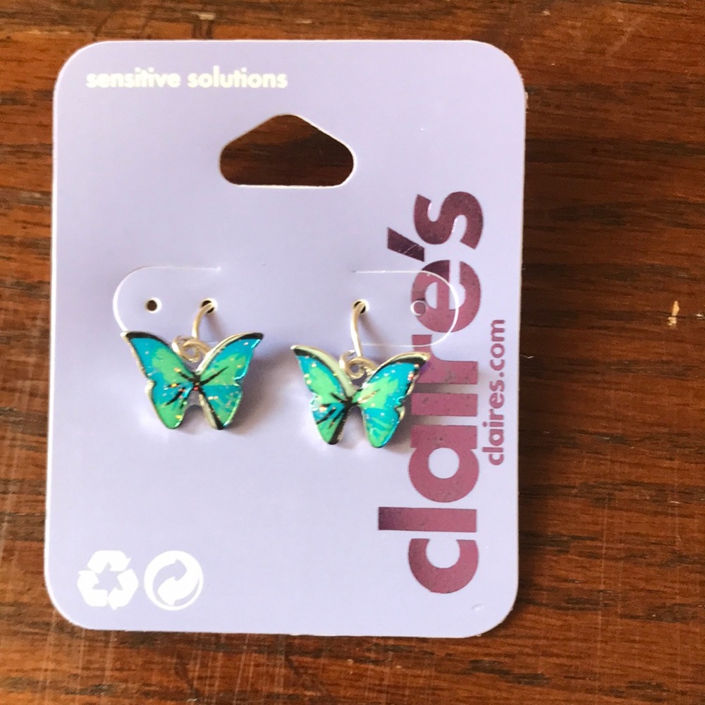 New butterfly earrings women